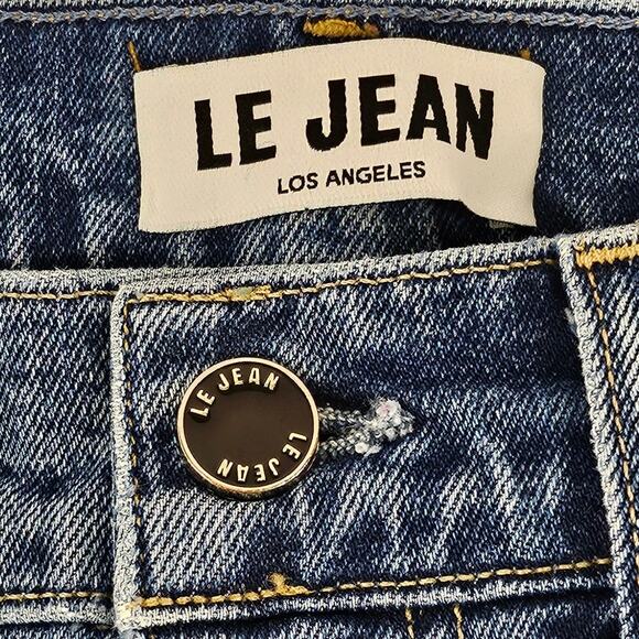 LE JEAN BY CHARLIE GAY WOMEN'S STELLA FLARE HI-RISE BLUE WASH JEAN PANT SIZE 26 - Picture 6 of 13